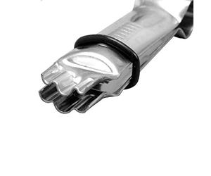 PME Triple Scallop PME Closed Plain Crimper, Large, Silver