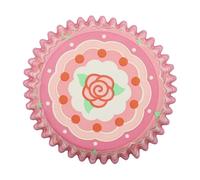 PME Vintage Foil-Lined Cupcake Cases - Roses (Pack of 30), Pink
