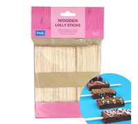 PME Wooden Lolly Sticks - Pack of 50