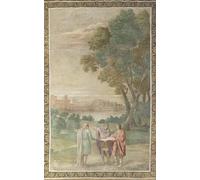 PMEFGJDPE Famous Art Picture Poster Picture Apollo and Neptune Advising Laomedon on the Building of Troy by Domenichino Colorful Art Print for Home Decor 60x90cm