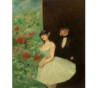 PMEFGJDPE Famous Art Picture Poster Picture Behind the Scenes by Jean Louis Forain Colorful Art Print for Home Decor 60x90cm