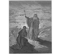 PMEFGJDPE Famous Art Picture Poster Picture Bible Samuel Blessing Saul by Gustave Dore Colorful Art Print for Home Decor 60x90cm