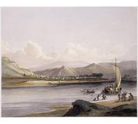 PMEFGJDPE Famous Art Picture Poster Picture Camp of the Gros Ventres of the Prairies on the Upper Missouri by Karl Bodmer Colorful Art Print for Home Decor 60x90cm