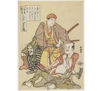 PMEFGJDPE Famous Art Picture Poster Picture Flower Thief by Katsushika Hokusai Colorful Art Print for Home Decor 60x90cm