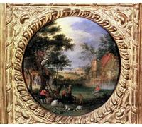 PMEFGJDPE Famous Art Picture Poster Picture Gathering Fruits by Jan Brueghel the Younger Colorful Art Print for Home Decor 60x90cm