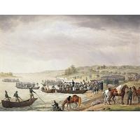 PMEFGJDPE Famous Art Picture Poster Picture Italian Corps of Eugene De Beauharnais Crossing the Niemen by Albrecht Adam Colorful Art Print for Home Decor 60x90cm