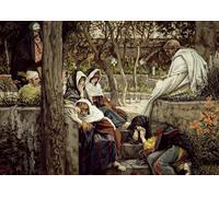 PMEFGJDPE Famous Art Picture Poster Picture Jesus At Bethany by Jacques Colorful Art Print for Home Decor 60x90cm