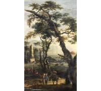 PMEFGJDPE Famous Art Picture Poster Picture Landscape with Beggars by Joos or Josse De Momper Colorful Art Print for Home Decor 60x90cm