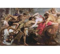 PMEFGJDPE Famous Art Picture Poster Picture Lapiths and Centaurs by Peter Paul Rubens Colorful Art Print for Home Decor 60x90cm
