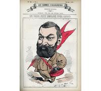 PMEFGJDPE Famous Art Picture Poster Picture Portrait of Yves Guyot by Andre Gill Colorful Art Print for Home Decor 60x90cm