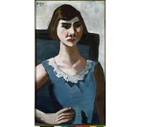 PMEFGJDPE Famous Art Picture Poster Picture Portrait Quappi by Max Beckmann Colorful Art Print for Home Decor 60x90cm