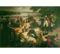 PMEFGJDPE Famous Art Picture Poster Picture Return of Napoleon to the Island of Lobau After the Battle of Essling by Charles Meynier Colorful Art Print for Home Decor 60x90cm
