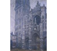 PMEFGJDPE Famous Art Picture Poster Picture Rouen Cathedral the Portal and the Dalbane Tower Weather Grisn by Claude Monet Colorful Art Print for Home Decor 60x90cm
