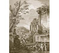 PMEFGJDPE Famous Art Picture Poster Picture Ruins of the of Emperor Diocletian At Spalatro in Dalmatia by Robert Adam Colorful Art Print for Home Decor 60x90cm