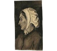 PMEFGJDPE Famous Art Picture Poster Picture Sien in a White Bonnet by Vincent Van Gogh Colorful Art Print for Home Decor 60x90cm