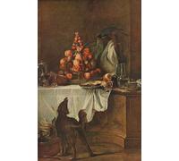 PMEFGJDPE Famous Art Picture Poster Picture Still Life by Jean Baptiste Simeon Chardin Colorful Art Print for Home Decor 60x90cm