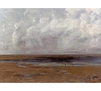 PMEFGJDPE Famous Art Picture Poster Picture the Beach At Trouville At Low Tide by Gustave Courbet Colorful Art Print for Home Decor 60x90cm
