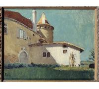 PMEFGJDPE Famous Art Picture Poster Picture the Castle of Virieu or At the Tourelle Painting by Pierre Bonnard Colorful Art Print for Home Decor 60x90cm