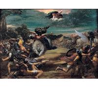 PMEFGJDPE Famous Art Picture Poster Picture the Conversion on the Way to Damascus by Sigismondo Scarsellino Colorful Art Print for Home Decor 60x90cm