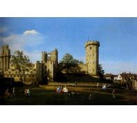 PMEFGJDPE Famous Art Picture Poster Picture The Eastern Facade of Warwick Castle Canaletto Colorful Art Print for Home Decor 60x90cm