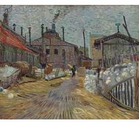 PMEFGJDPE Famous Art Picture Poster Picture the Factory by Vincent Van Gogh Colorful Art Print for Home Decor 60x90cm