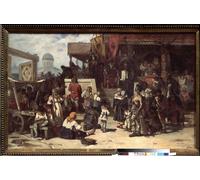 PMEFGJDPE Famous Art Picture Poster Picture the Grand Judgment by Vasilij Ivanovic Surikov Colorful Art Print for Home Decor 60x90cm