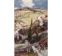 PMEFGJDPE Famous Art Picture Poster Picture the North East End of Jerusalem and Mizpah From the Mount of Olives by Fulleylove Colorful Art Print for Home Decor 60x90cm