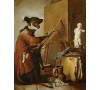 PMEFGJDPE Famous Art Picture Poster Picture the Painter Animal by Jean Baptiste Simeon Chardin Colorful Art Print for Home Decor 60x90cm