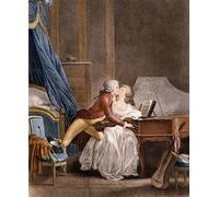 PMEFGJDPE Famous Art Picture Poster Picture the Prelude of Nina Engraving by Boilly by Louis Leopold Boilly Colorful Art Print for Home Decor 60x90cm