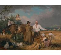 PMEFGJDPE Famous Art Picture Poster Picture the Reapers by Famous Artist Colorful Art Print for Home Decor 60x90cm