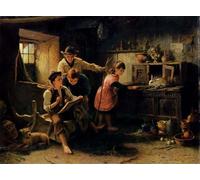 PMEFGJDPE Famous Art Picture Poster Picture The Studio of A Rustic Genius Jonathan Pratt Colorful Art Print for Home Decor 60x90cm