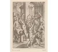 PMEFGJDPE Famous Art Picture Poster Picture Torture with Sword Spear and Bow and Arrow by Antonio Tempesta Colorful Art Print for Home Decor 60x90cm