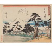 PMEFGJDPE Famous Art Picture Poster Picture Yoshiwara by Utagawa Hiroshige Colorful Art Print for Home Decor 60x90cm