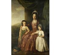 PMEFGJDPE Famous HD Canvas Art Canvas Wall Artwork a Group Portrait of Mary Countess of Darnley and Her Children by Nathaniel Dance Holland Classic Wall Decor for Home Decor 60x90cm