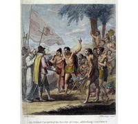 PMEFGJDPE Famous HD Canvas Art Canvas Wall Artwork an Indian Cacique From the Island of Cuba Welcomes Christopher Columbus by Benjamin West Classic Wall Decor for Home Decor 60x90cm
