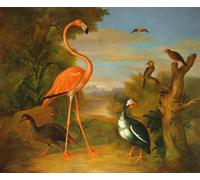 PMEFGJDPE Famous HD Canvas Art Canvas Wall Artwork and Other Birds in a Landscape by Jakob Bogdani or Bogdany Classic Wall Decor for Home Decor 60x90cm