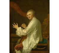 PMEFGJDPE Famous HD Canvas Art Canvas Wall Artwork Ange Laurent De La Live De Jully by Jean Baptiste Greuze Classic Wall Decor for Home Decor 60x90cm