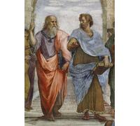 PMEFGJDPE Famous HD Canvas Art Canvas Wall Artwork Aristotle and Plato Detail of School of Athens Fresco Detail of by Raffaello Sanzio Raphael Classic Wall Decor for Home Decor 60x90cm