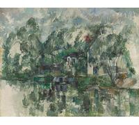 PMEFGJDPE Famous HD Canvas Art Canvas Wall Artwork At the Water's Edge by Paul Cézanne Classic Wall Decor for Home Decor 60x90cm