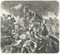 PMEFGJDPE Famous HD Canvas Art Canvas Wall Artwork Attila the Hun After the Decisive Attack by Hermann Vogel Classic Wall Decor for Home Decor 60x90cm