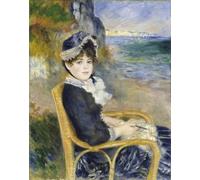 PMEFGJDPE Famous HD Canvas Art Canvas Wall Artwork by the Seashore by Pierre Auguste Renoir Classic Wall Decor for Home Decor 60x90cm