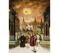 PMEFGJDPE Famous HD Canvas Art Canvas Wall Artwork Dionysius the Areopagite Converting the Pagan Philosophers by Antoine Caron Classic Wall Decor for Home Decor 60x90cm