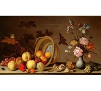 PMEFGJDPE Famous HD Canvas Art Canvas Wall Artwork Famous Painitng by Balthasar Van Der Ast Classic Wall Decor for Home Decor 60x90cm