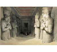 PMEFGJDPE Famous HD Canvas Art Canvas Wall Artwork Interior of the Temple of Abu Simbel' Nubia by David Roberts Classic Wall Decor for Home Decor 60x90cm