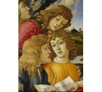 PMEFGJDPE Famous HD Canvas Art Canvas Wall Artwork Mary with child and five angels by Sandro Botticelli Classic Wall Decor for Home Decor 60x90cm