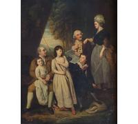 PMEFGJDPE Famous HD Canvas Art Canvas Wall Artwork Mr Mrs Burke of Carshalton by Johan Zoffany Classic Wall Decor for Home Decor 60x90cm