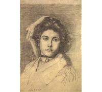PMEFGJDPE Famous HD Canvas Art Canvas Wall Artwork Portrait of a Lady with a collar and Medallion by Egon Schiele Classic Wall Decor for Home Decor 60x90cm
