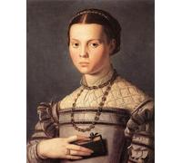 PMEFGJDPE Famous HD Canvas Art Canvas Wall Artwork Portrait of a Young Girl Agnolo Bronzino Classic Wall Decor for Home Decor 60x90cm