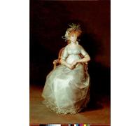 PMEFGJDPE Famous HD Canvas Art Canvas Wall Artwork Portrait of the Countess of Chinchon Painting by Francisco De Goya Classic Wall Decor for Home Decor 60x90cm