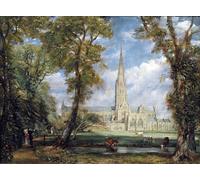 PMEFGJDPE Famous HD Canvas Art Canvas Wall Artwork Salisbury Cathedral From the Bishops Grounds by John Constable Classic Wall Decor for Home Decor 60x90cm